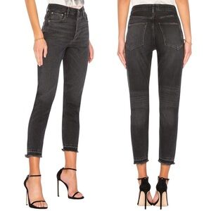 AGOLDE x REVOLVE Jamie Straight Leg High Rise Jeans in Void